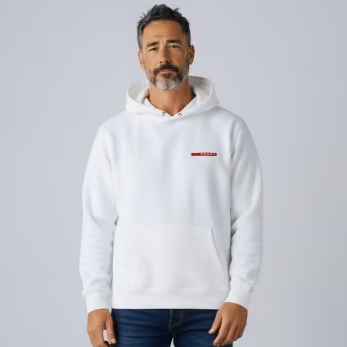 Prada Linea Rossa White Full Sleeve Men’s Hoodie