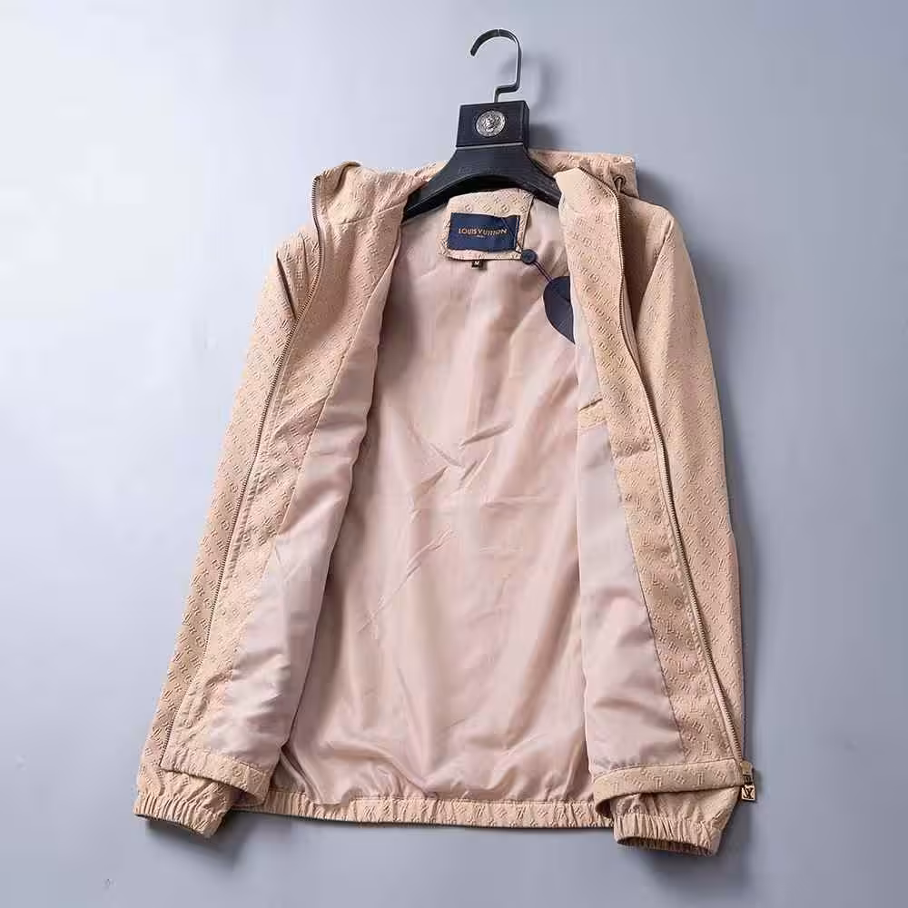 Louis Vuitton Embossed Khaki Wind Cheater Jacket