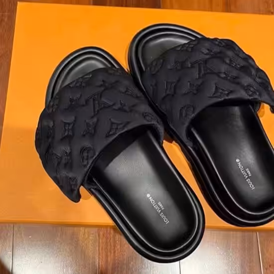 Louis Vuitton Pool Pillow Black Mule