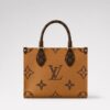 Louis Vuitton On The Go PM Coffee Tote Bag (With Double Box Packaging)