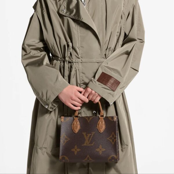 Louis Vuitton On The Go PM Coffee Tote Bag (With Double Box Packaging)