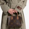 Louis Vuitton On The Go PM Coffee Tote Bag (With Double Box Packaging)