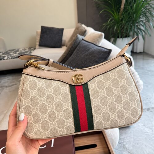 Gucci GG Ophidia Apricot Color Small Shoulder Bag (with Double box Packaging)