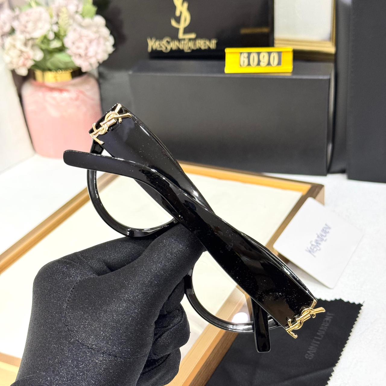 WhatsApp Image 2026-01-09 at 6.12.45 PM YSL Saint Laurent Black Cat-Eye Optical Eyeglasses