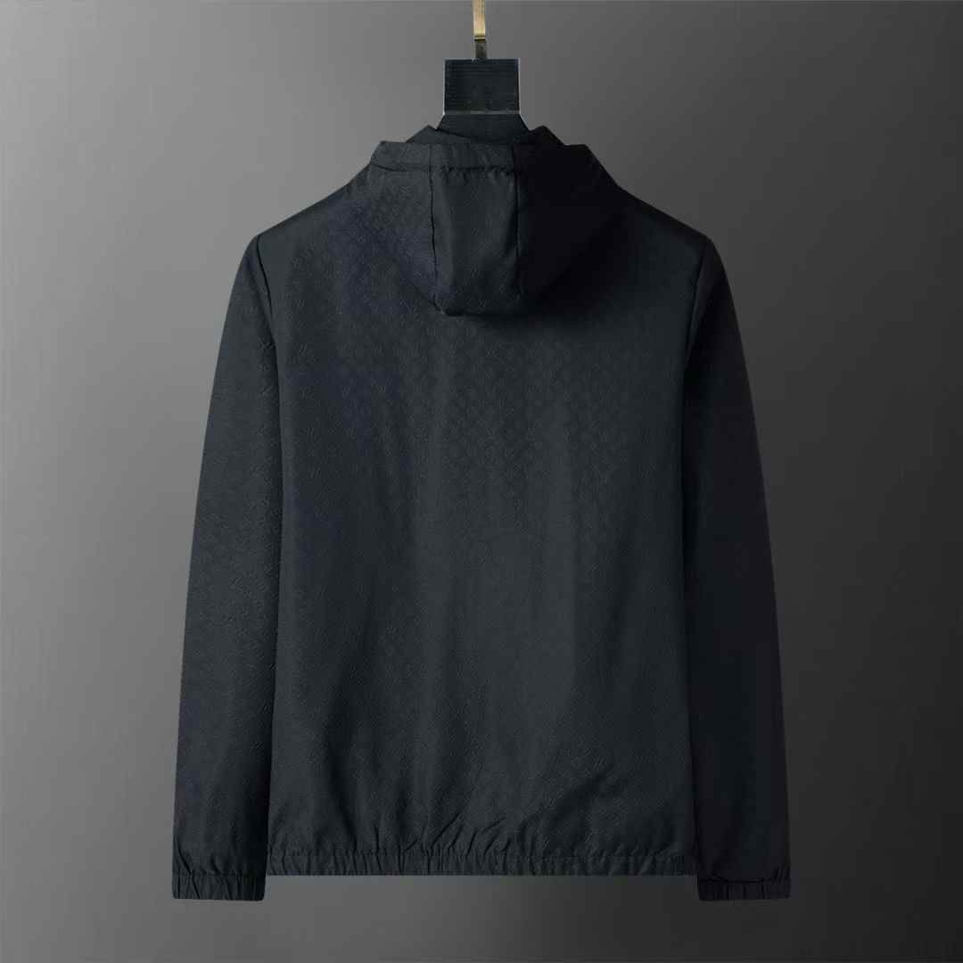 Louis Vuitton Embossed Black Wind Cheater Jacket
