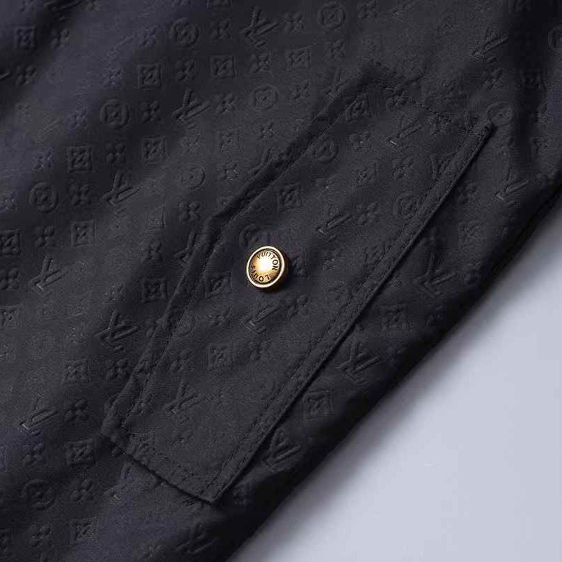 Louis Vuitton Embossed Black Wind Cheater Jacket