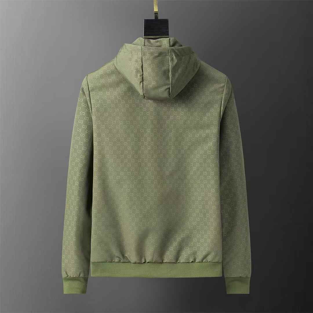 Gucci Green Embossed Wind Cheater Jacket