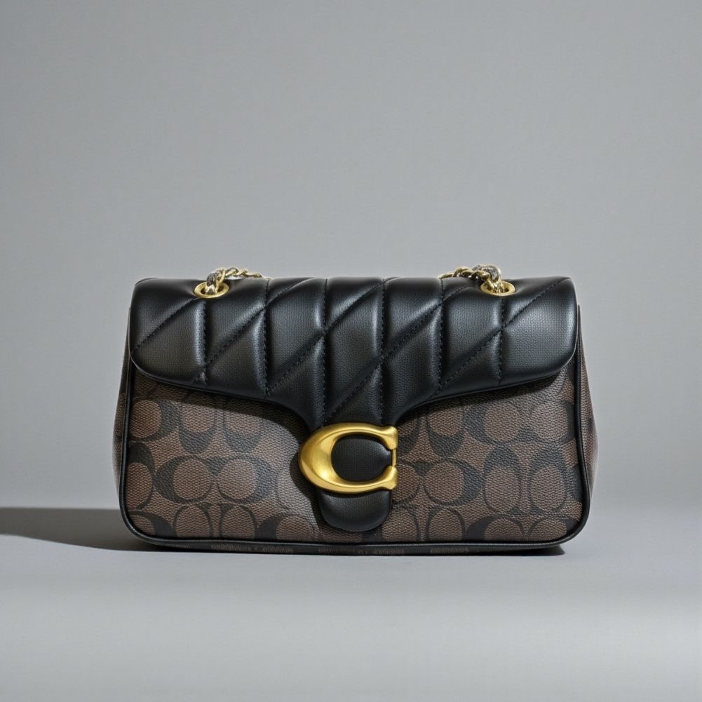 WhatsApp Image 2026-01-17 at 8.36.42 PM Coach Tabby 26 Coffee Black Quilted Sling Bag (With Box)