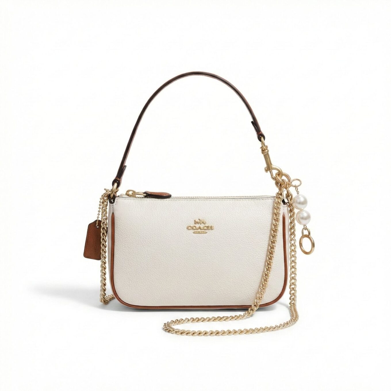 WhatsApp Image 2026-01-20 at 6.53.26 PM Coach Nolita 19 Beige Brown Shoulder Bag (With Box)