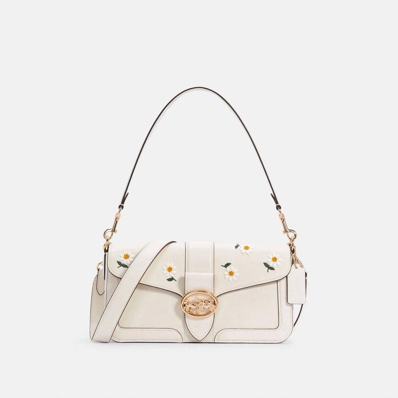 WhatsApp Image 2026-01-21 at 2.48.35 PM Coach Georgie Flower Daisy Embroidery Shoulder Bag (With Box)