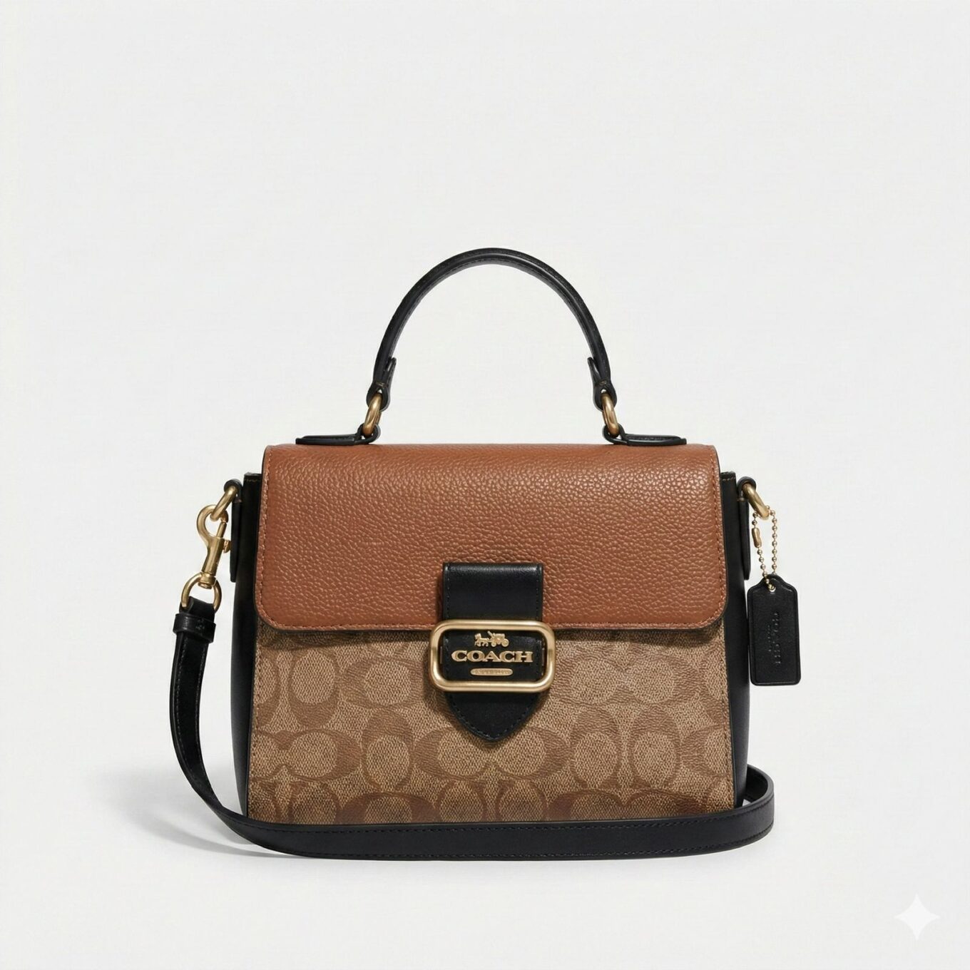 WhatsApp Image 2026-01-21 at 3.02.50 PM Coach Morgan Top Handle Apricot Brown Handbag (With Box)