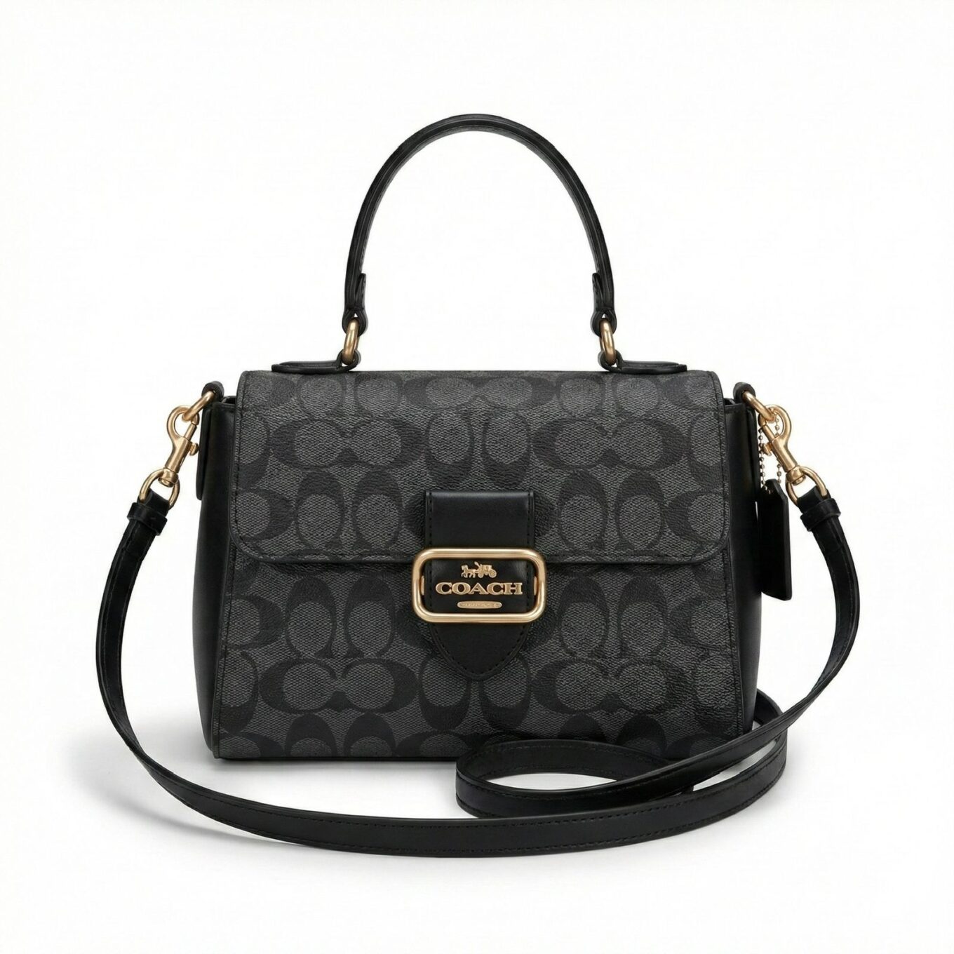 WhatsApp Image 2026-01-21 at 3.05.02 PM Coach Morgan Top Handle Black Color Handbag (With Box)