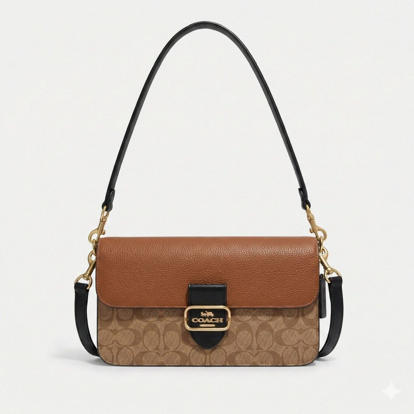 WhatsApp Image 2026-01-21 at 4.14.02 PM Coach Morgan Signature Apricot Brown Shoulder Bag (With Box)