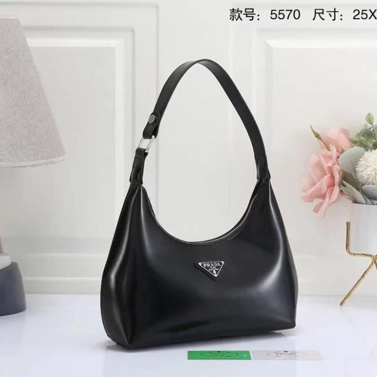 Prada Cleo Black Premium Shoulder Bag (With Box)