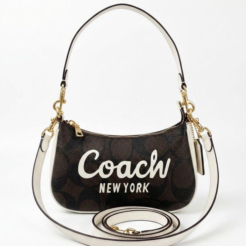 WhatsApp Image 2026-01-23 at 6.55.08 PM Coach Teri Signature Canvas Coffee Mini Crossbody Sling Bag (With Box)