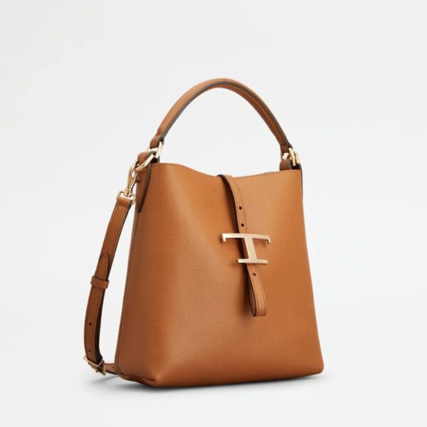 WhatsApp Image 2026-09-07 at 8.04.29 PM-2 Tods T Timeless Brown Bucket Bag (With Box)