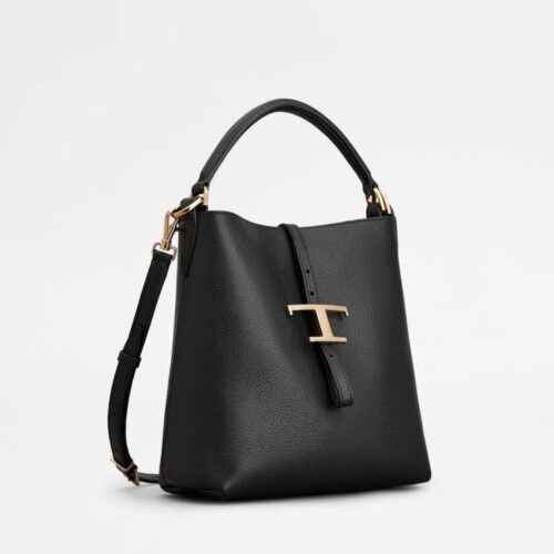 WhatsApp Image 2026-09-07 at 8.04.30 PM-2 Tods T Timeless Black Bucket Bag (With Box)