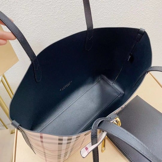 Burberry Black Reversible Tote