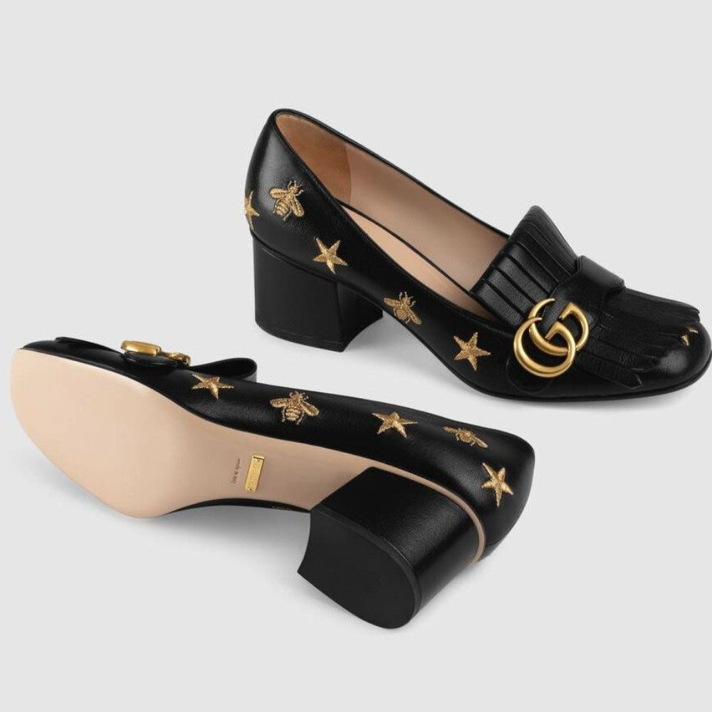 WhatsApp Image 2026-02-06 at 2.33.55 PM Gucci Marmont GG Bee Mid Heel Pump