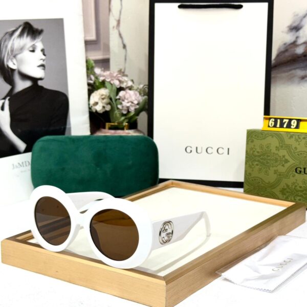 Gucci Round White Sunglass For Women