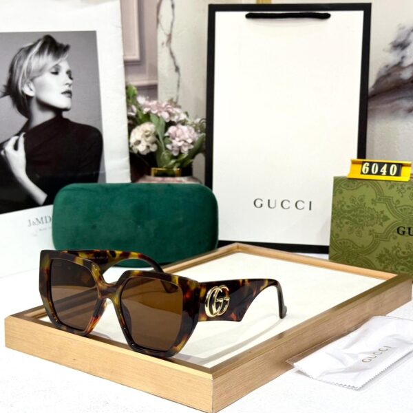 Gucci Square Brown Sunglass For Women