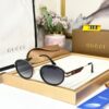 Gucci Oval Black Tinted Sunglass For Women