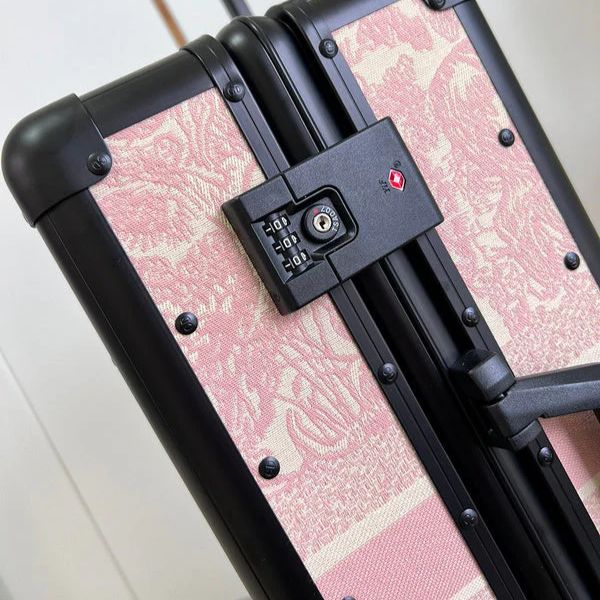 Dior Tiger Pink Color 20 Inch Cabin Trolley Bag