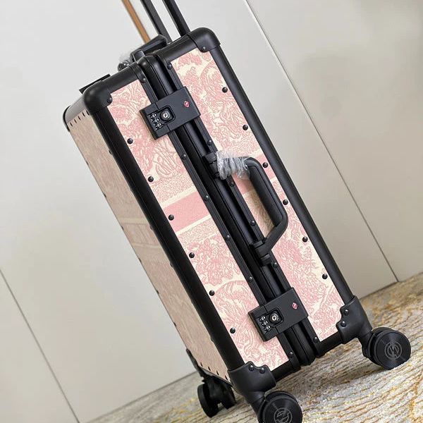 Dior Tiger Pink Color 20 Inch Cabin Trolley Bag