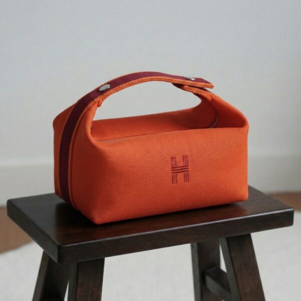 WhatsApp Image 2026-02-17 at 12.36.02 AM Hermes Bride A Brac Large Case Orange Color Hand Bag (With Box)