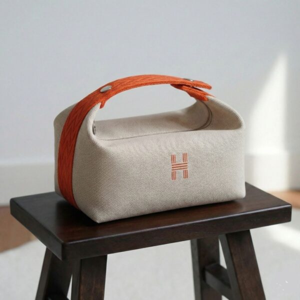 Hermes Bride A Brac Large Case Off White Color Hand Bag (With Box)