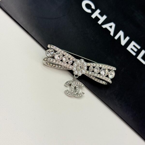WhatsApp Image 2026-02-17 at 9.39.28 PM Chanel Silver Studded Bow Brooch