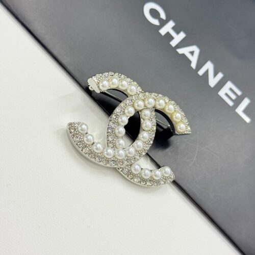 WhatsApp Image 2026-02-17 at 9.53.31 PM Chanel Pearl Silver CC Brooch