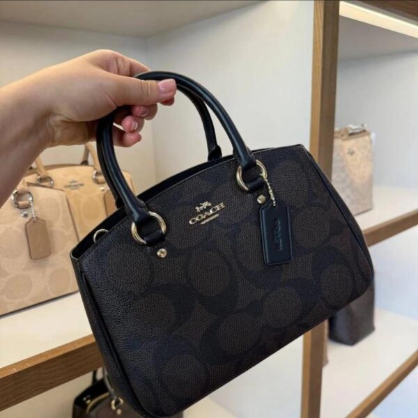 Coach Savannah Coffee Black Handabag (With Box)