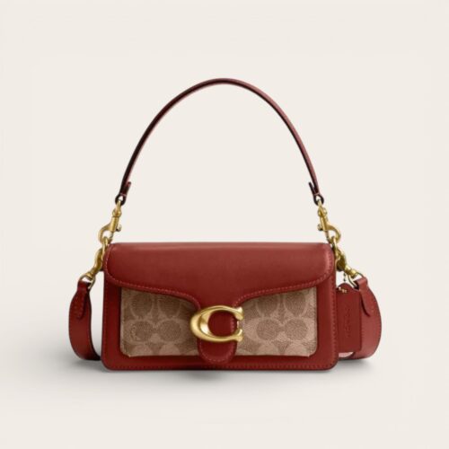 WhatsApp Image 2026-02-20 at 8.05.30 PM (1) Coach Tabby 20 Apricot Tan Shoulder Bag (With Box)