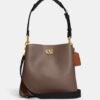 Coach Willow Bucket Grey Shoulder Bag (With Box)