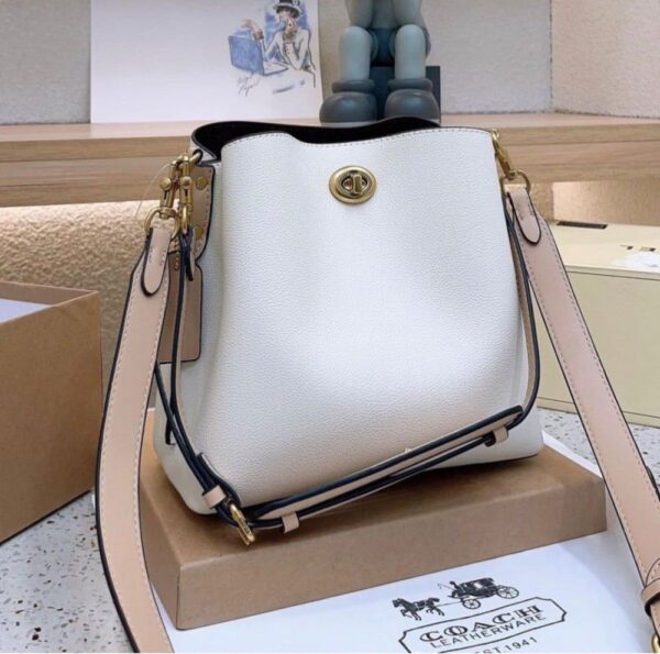 WhatsApp Image 2026-02-21 at 3.57.11 PM Coach Willow Bucket White Shoulder Bag (With Box)