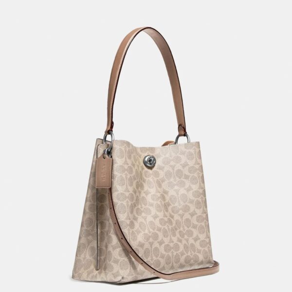 Coach Willow Bucket Apricot Shoulder Bag (With Box)