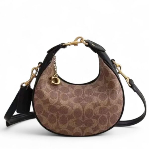 Coach Jonie Crossbody Apricot Black Sling Bag (With Box)