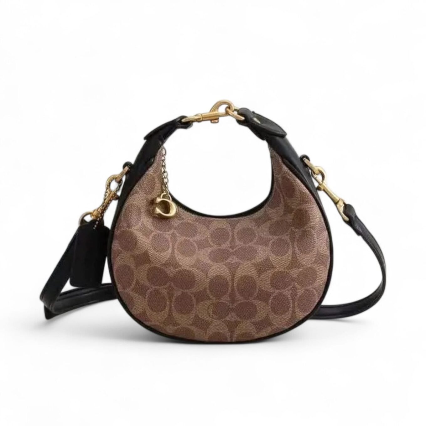 Coach Jonie Crossbody Apricot Black Sling Bag (With Box)