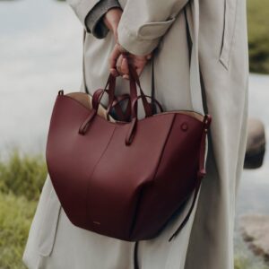 Polene Mokki Wine Handbag (With Box)