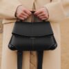 Polene Mokki Black Handbag (With Box)