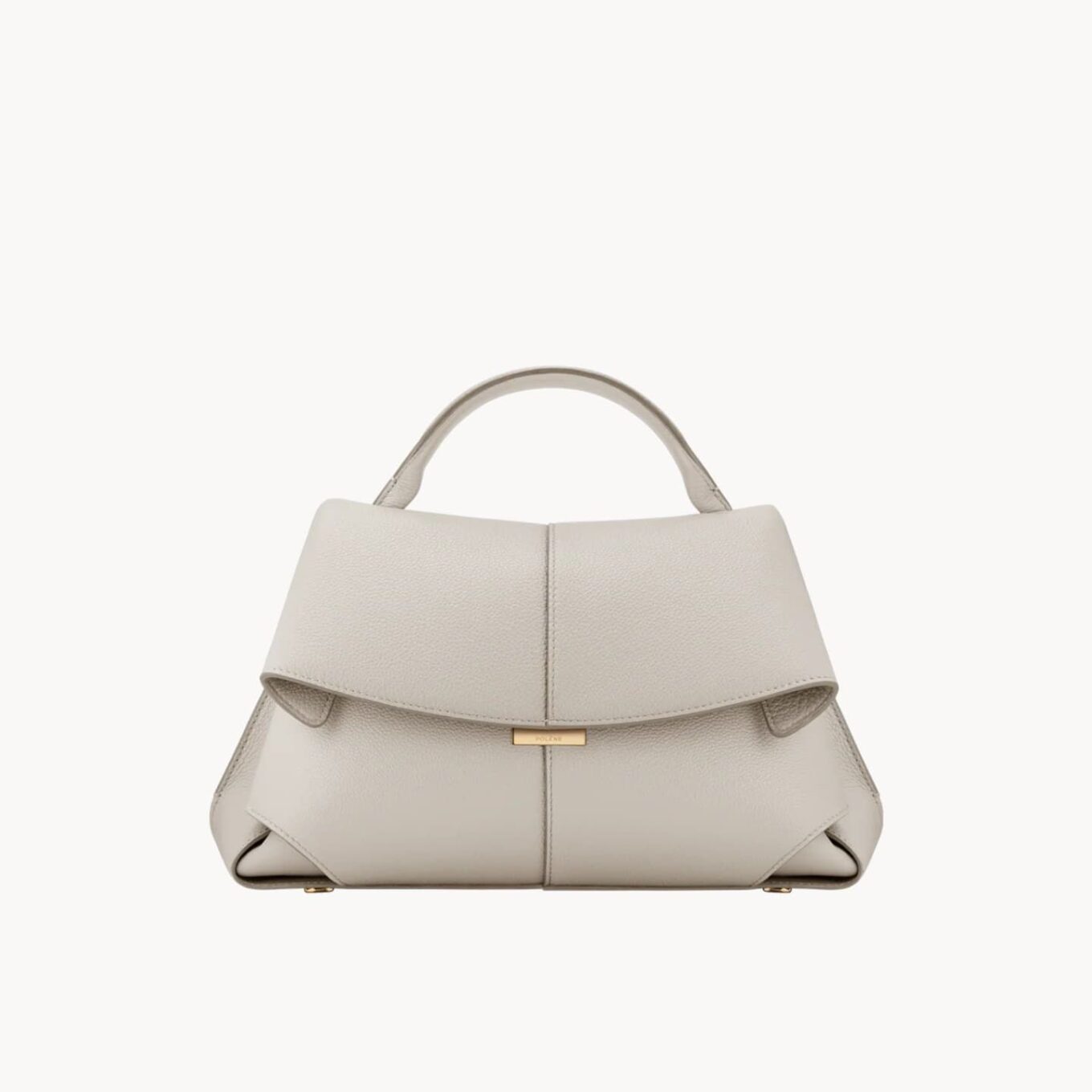 Polene Mokki White Chalk Handbag (With Box)
