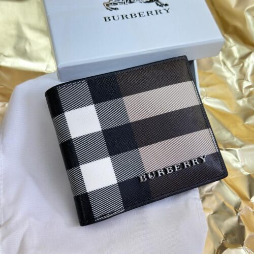 Burberry Coffee Grid Premium Men’s Wallet