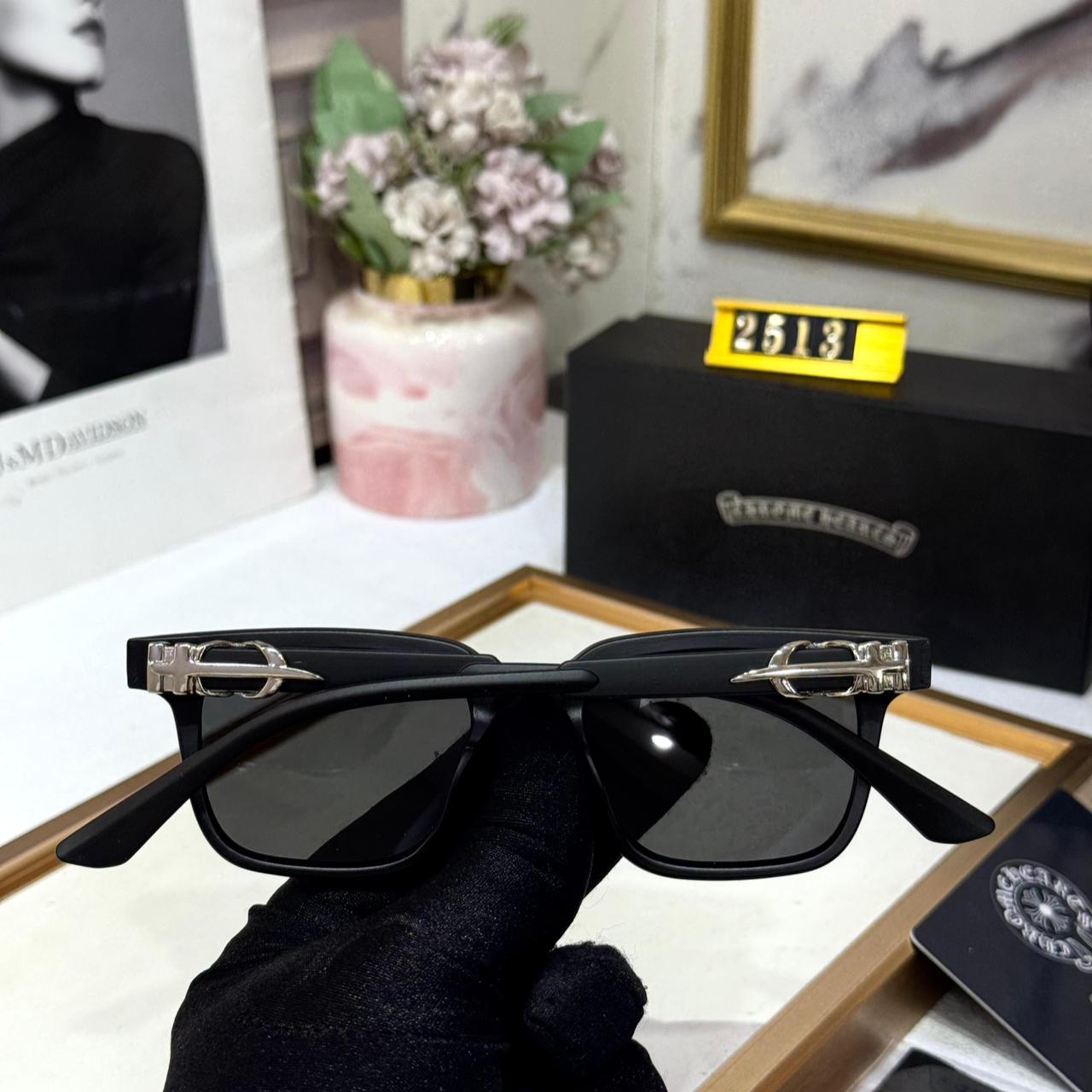 Chrome Hearts Square Frame Black Acetate Men’s Sunglasses