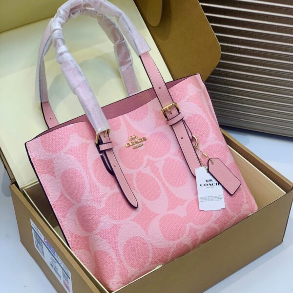 WhatsApp Image 2026-03-28 at 10.47.16 AM Coach Mollie 25 Pink Medium Tote (With Box)