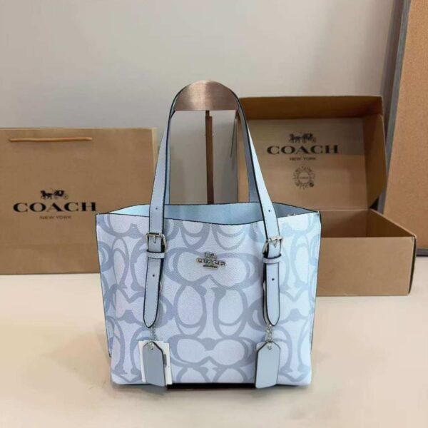 WhatsApp Image 2026-03-28 at 10.49.05 AM Coach Mollie 25 Blue Medium Tote (With Box)