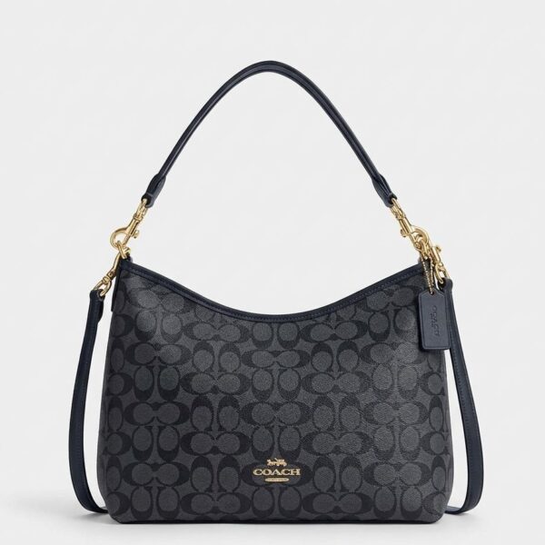 WhatsApp Image 2026-03-28 at 8.36.45 PM Coach Laurel Signature Black Shoulder Bag (With Box)
