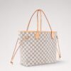 Louis Vuitton Neverfull MM White Check Premium Tote Bag (With Double Box)