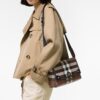 Burberry Note Small Check Birch Brown Sling Bag (With Box)