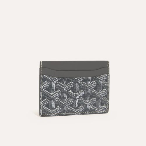 Goyard Saint Sulpice Grey Color Card Holder Wallet With Box